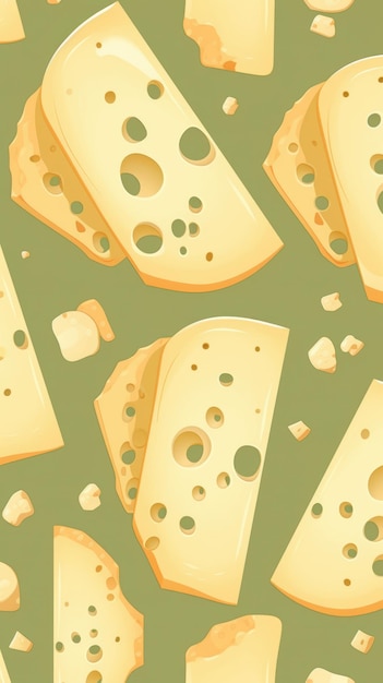Délicieuse illustration de fond vertical de fromage suisse