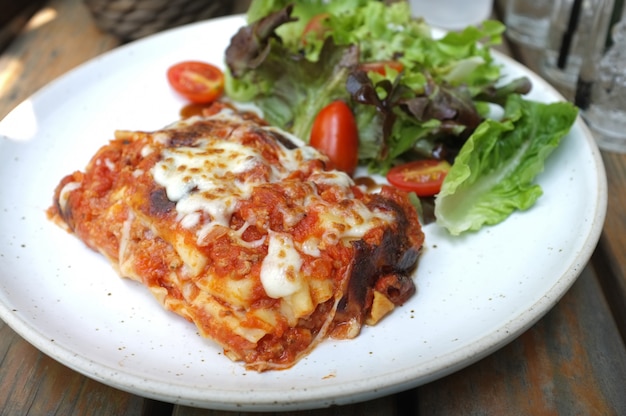 Délicieuse lasagne à la viande