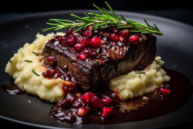 Une délicieuse nourriture gourmande avec du bœuf.