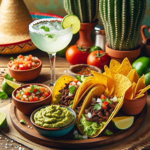 Une délicieuse nourriture traditionnelle mexicaine.