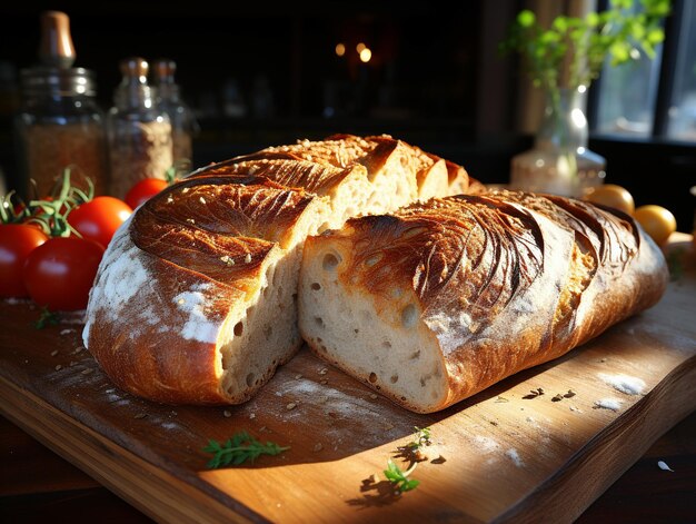 Délicieuse photo de pain de boulangerie