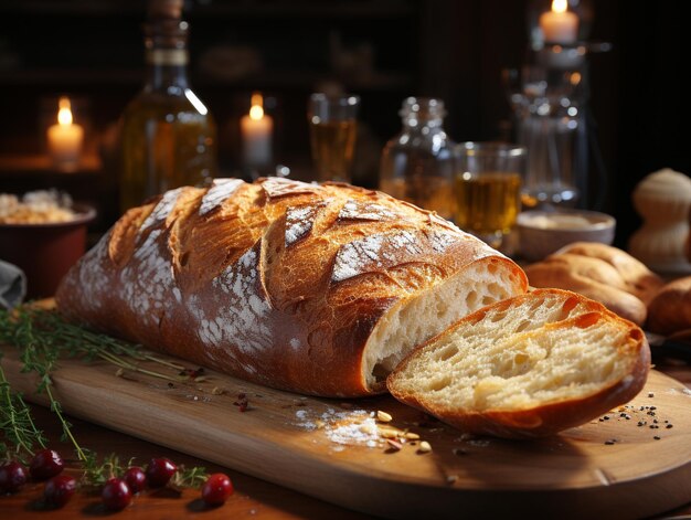 Délicieuse photo de pain de boulangerie