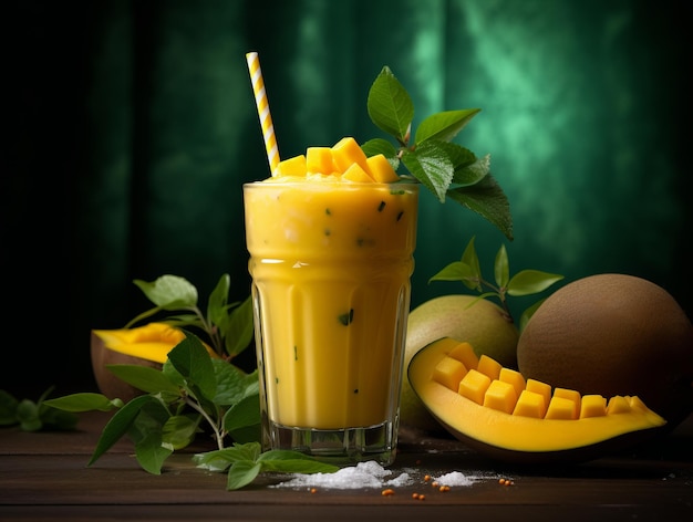 Une délicieuse recette de smoothie de mangue, une friandise tropicale rafraîchissante