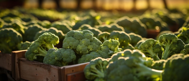 Une délicieuse récolte de brocoli frais