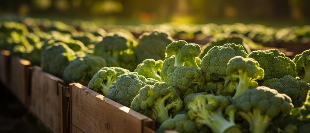 Une délicieuse récolte de brocoli frais