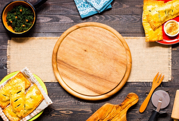 Délicieuse tarte aux épinards, faite à la maison,