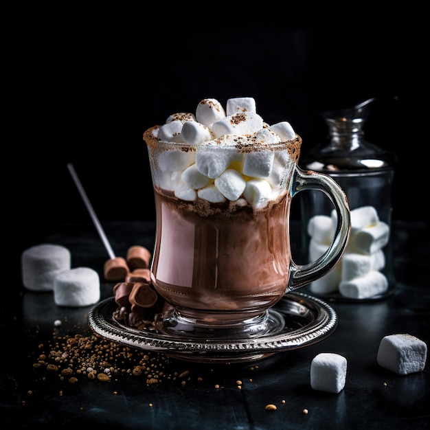 Une délicieuse tasse de chocolat chaud