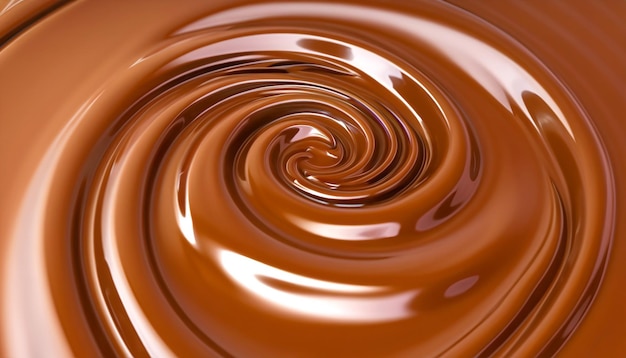 Délicieuse texture caramel fondu Vague d'écoulement et gouttes éclaboussures sauce caramels Arrière-plan de conception d'aliments sucrés