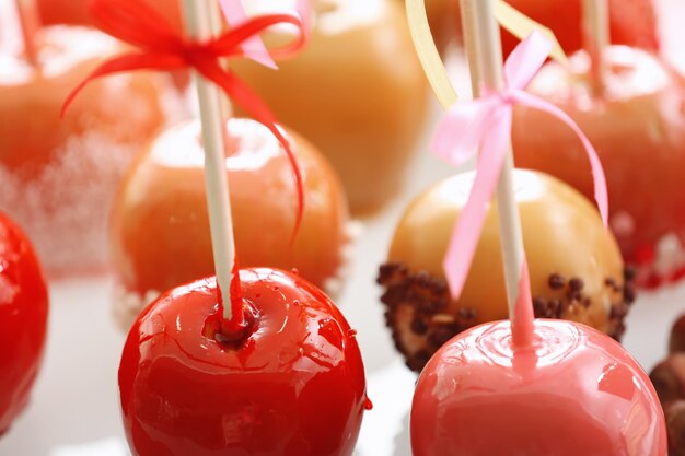 Délicieuses bonbons aux pommes libre