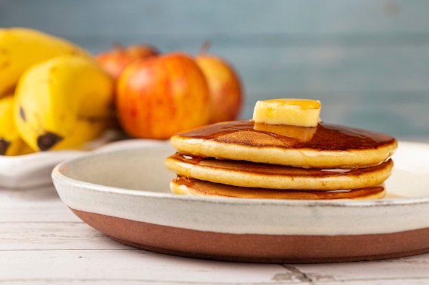 Délicieuses crêpes au beurre et au miel