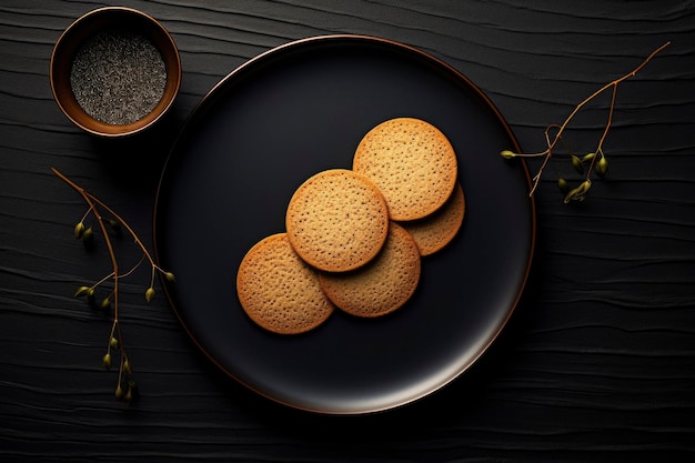 Délicieux arrangement de biscuits