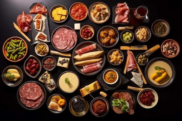 Un délicieux assortiment de tapas