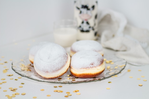 Délicieux beignet de carnaval, krof sucré