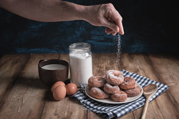 Photo délicieux beignets maison