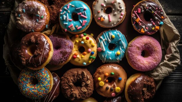 De délicieux beignets à vendre générés par l'IA