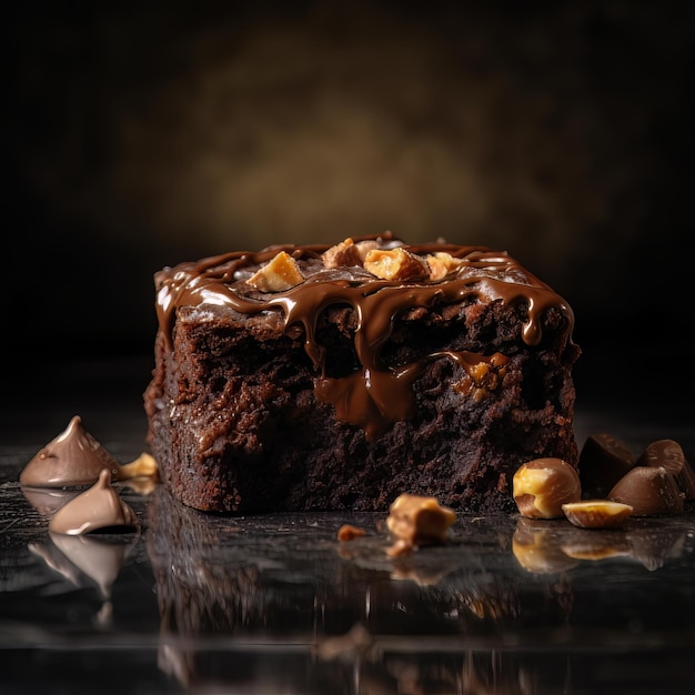 Délicieux brownie au chocolat avec une texture incroyable