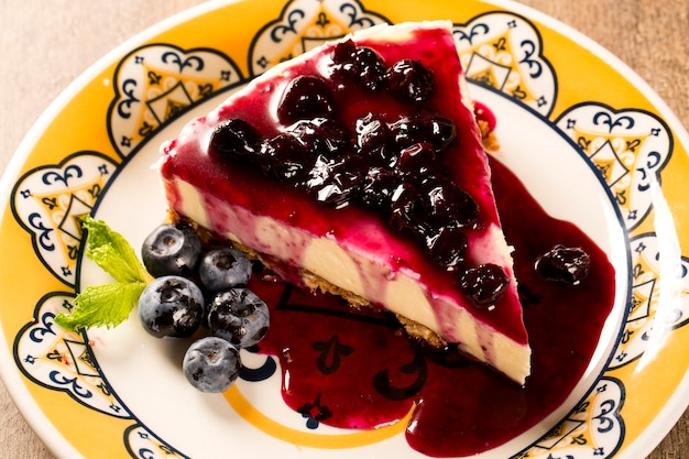 Délicieux cheesecake aux baies