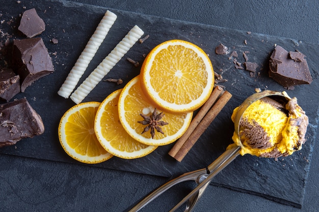 Délicieux combo glace et vanille