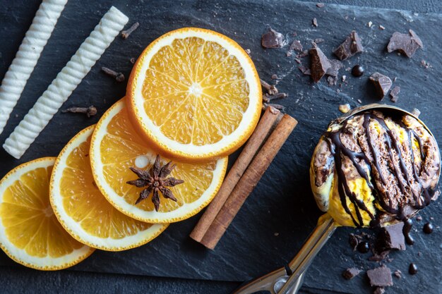 Délicieux combo glace et vanille