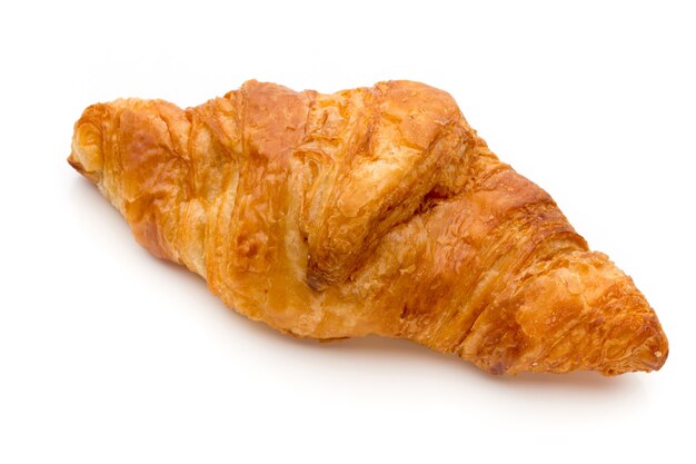 Délicieux croissants au beurre sur blanc