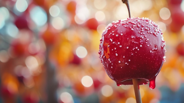 Un délicieux crunch de pommes au bonbon