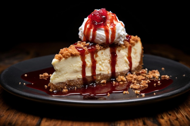 Un délicieux dessert au fromage crémeux de New York.