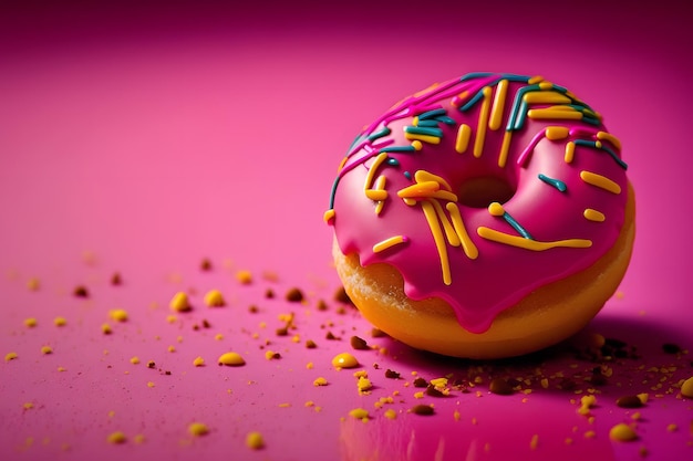 Délicieux Donut 3D Magenta
