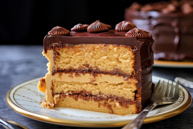 Délicieux gâteau au beurre d'arachide fraîchement cuit