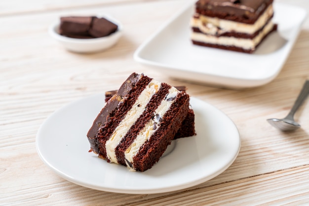 Délicieux gâteau au chocolat aux amandes