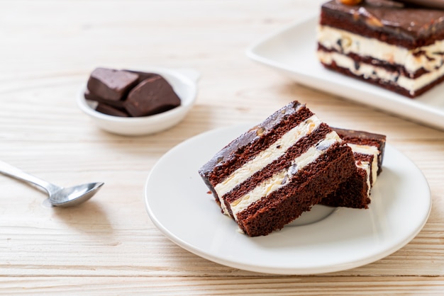 Délicieux gâteau au chocolat aux amandes