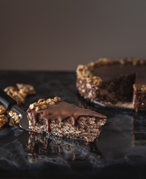 Délicieux gâteau au chocolat