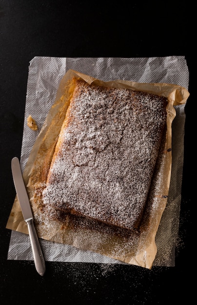 Photo délicieux gâteau aux amandes