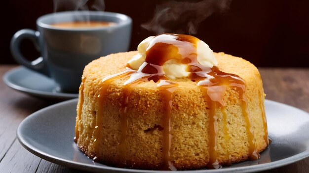 Délicieux gâteau de farine de maïs gâteau traditionnel brésilien