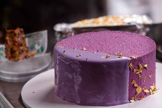 Un délicieux gâteau mousse sucré