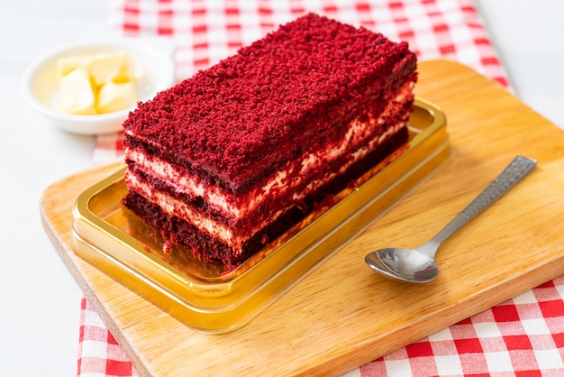 Délicieux gâteau de velours rouge