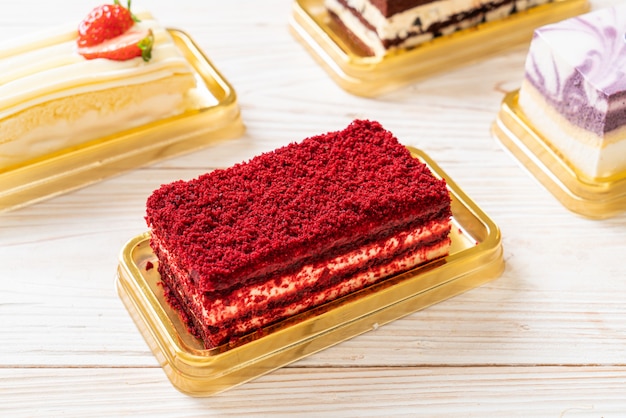 Délicieux gâteau de velours rouge