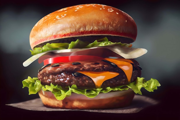 Un délicieux hamburger