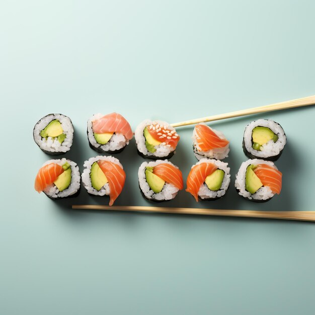 Un délicieux jeu de sushis.