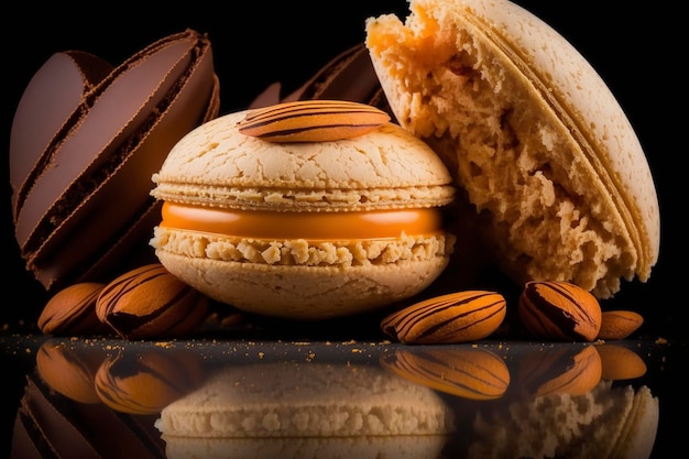 délicieux macarons aux amandes