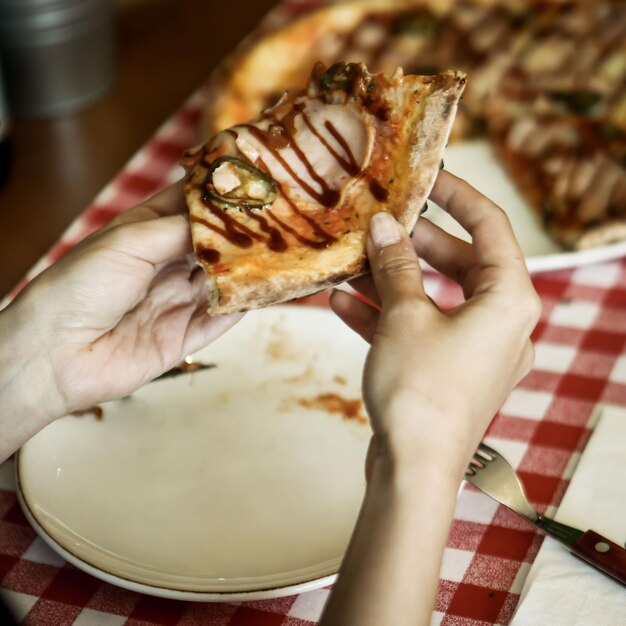 Délicieux mélange de pizza Cuisine italienne