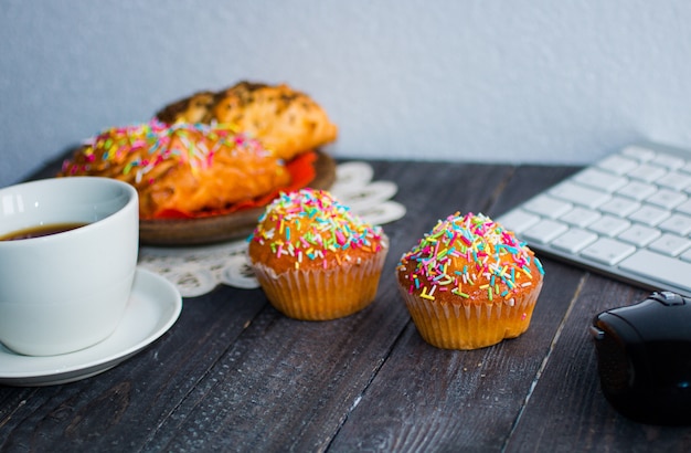 Délicieux muffins faits maison avec du yaourt