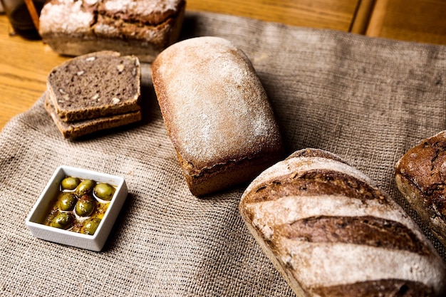 Délicieux pain sur la table