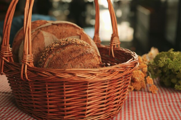 Délicieux pain sur la table