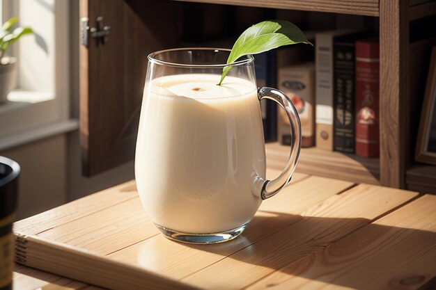 Délicieux petit déjeuner boisson au lait nutrition santé boisson préférée lait fond d'écran