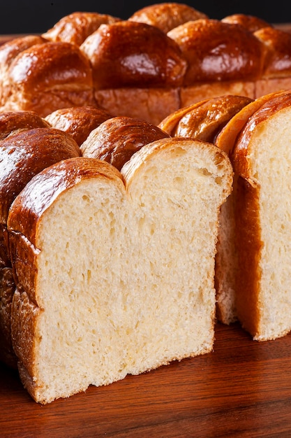 Délicieux petits pains briochés Photo de près