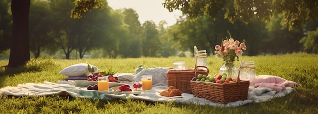 un délicieux pique-nique dans le parc avec votre enfant