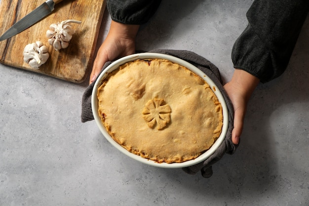 Délicieux plat d'empadao portugais traditionnel