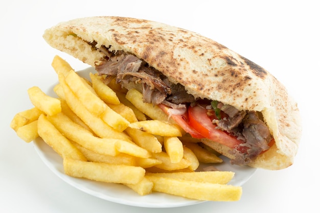 De délicieux plats turcs traditionnels; Sandwich Doner Kebab