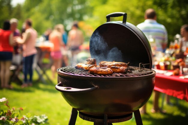 Délicieux rôti viande bœuf steak barbecue grille rayures prêtes pour le pique-nique célébration barbecue fête