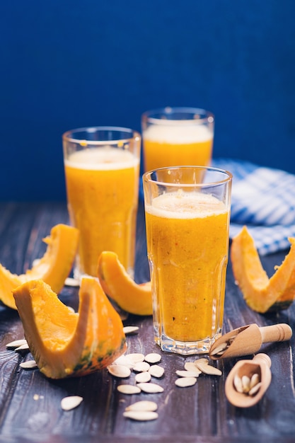 Délicieux smoothie à la citrouille